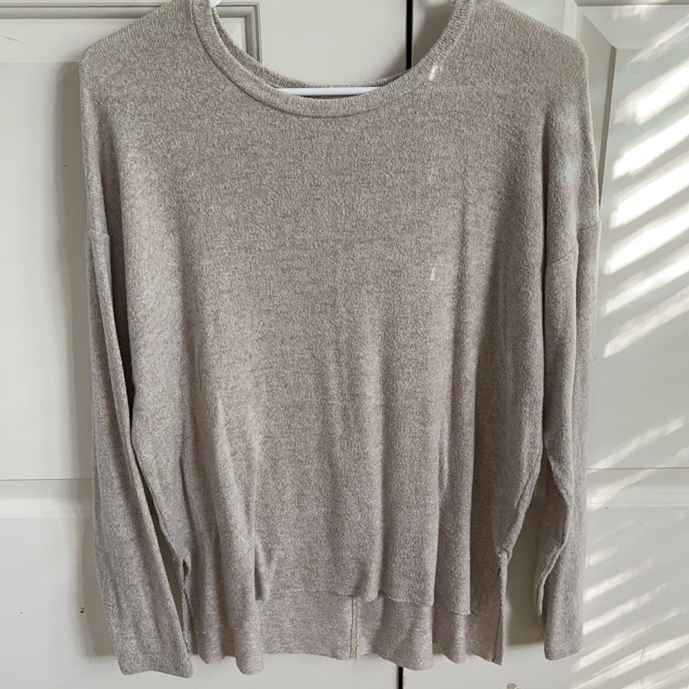 Cream long sleeve sweater